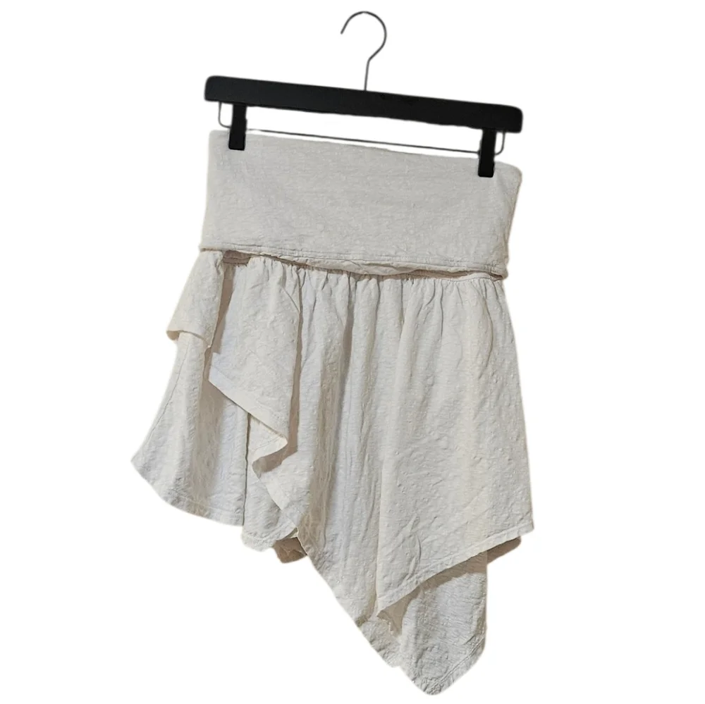 Free People Beach Off-White Asymmetrical Dress